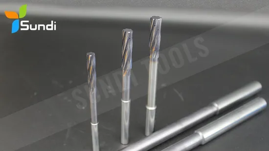 Sundi Tool High-Performance Tungsten Carbide 2f/3f/4f/6f Straight Shank Reamer Bit for Aluminum